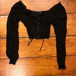 Elegant Black Off-Shoulder Top